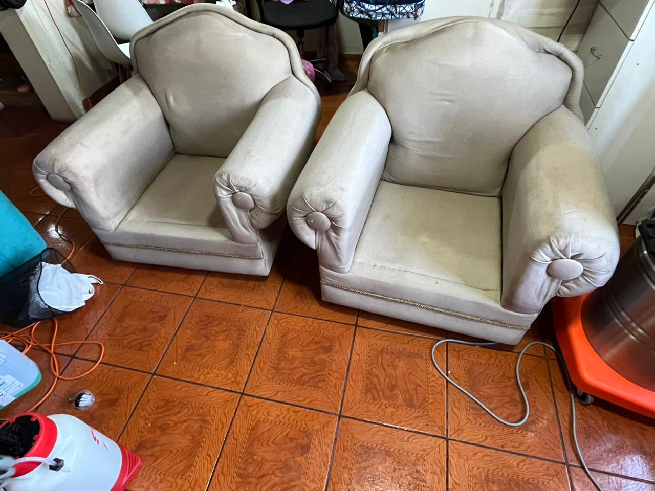 Tapiz después de la limpieza profesional